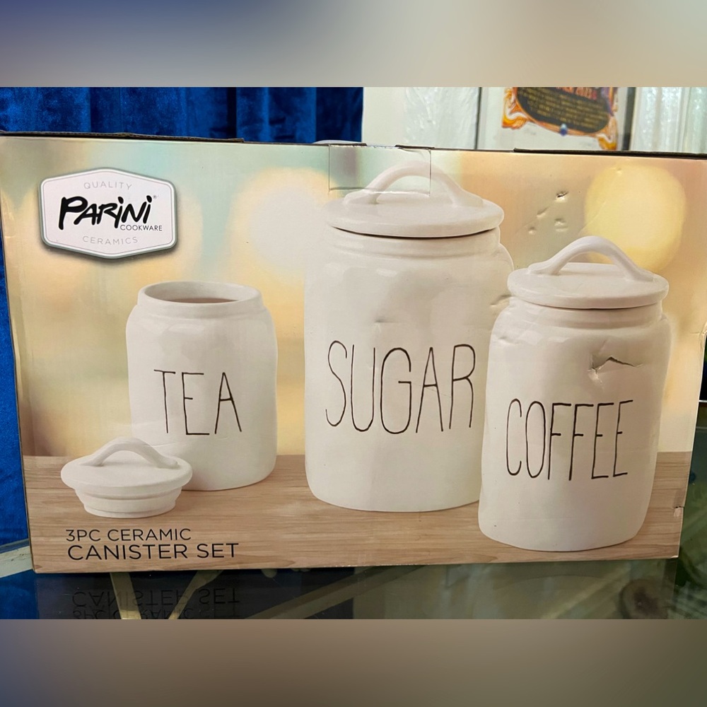 Parini 3 piece Canister set NWT